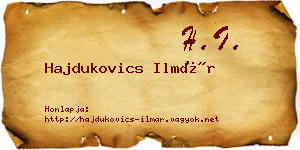 Hajdukovics Ilmár névjegykártya